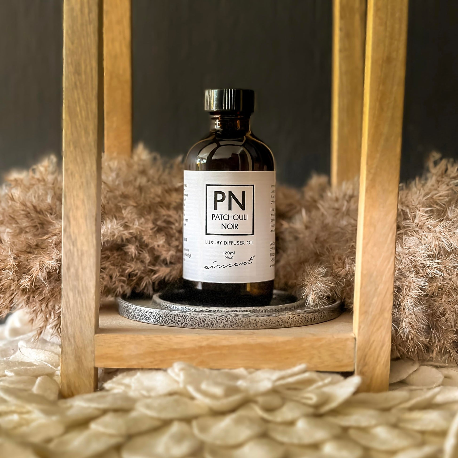 Patchouli Noir Diﬀuser Oil - Air-Scent Aroma and Essential Oil Blend - 120 Milliliter (4 ﬂ oz) Bottle Air-Scent Au supplements