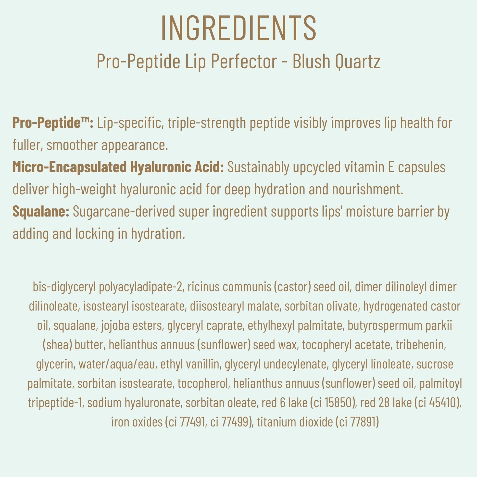Biossance Pro-Peptide Lip Perfector – Triple-Treat Vegan Lip Balm – Deeply Hydrating with Pro-Peptides & Hyaluronic Acid – Enhances Natural Lip Color – Silky, Glossy Finish in Blush Quartz, Pink BIOSSANCE Au supplements