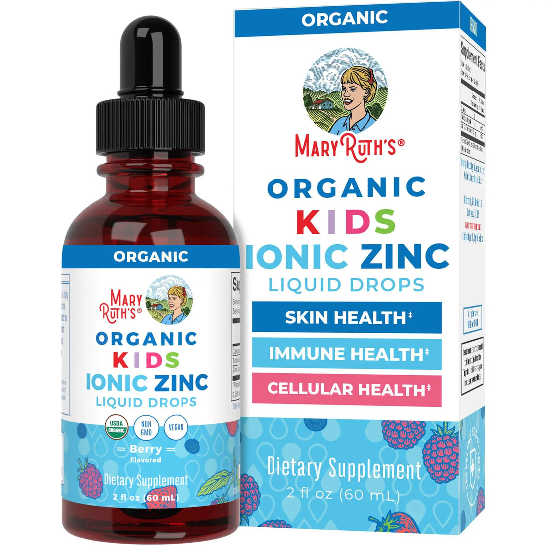 MaryRuth Organics Zinc Supplement for Immune Support, Immune Support Supplement for Kids, Ages 4-13, Zinc Sulfate, Vegan, USDA Organic, Glycerin Based, 2 Fl Oz MARYRUTH'S Au supplements