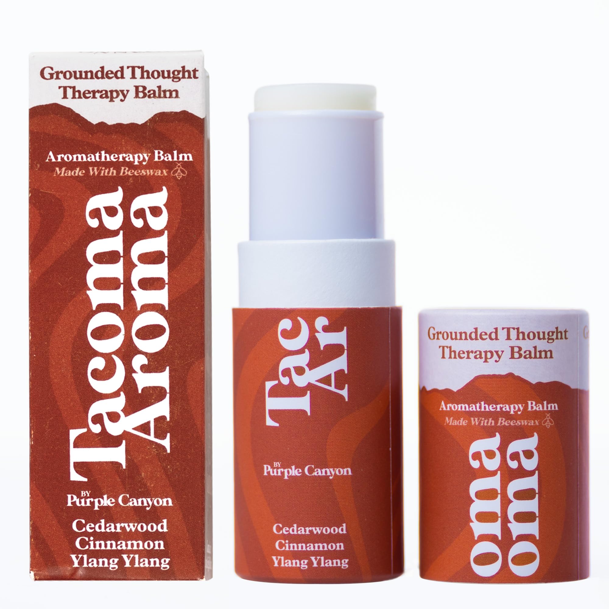 Essential Oils Balm Stick | Grounded Thought Aromatherapy Balm | All Natural Body Balm PURPLE CANYON Au supplements