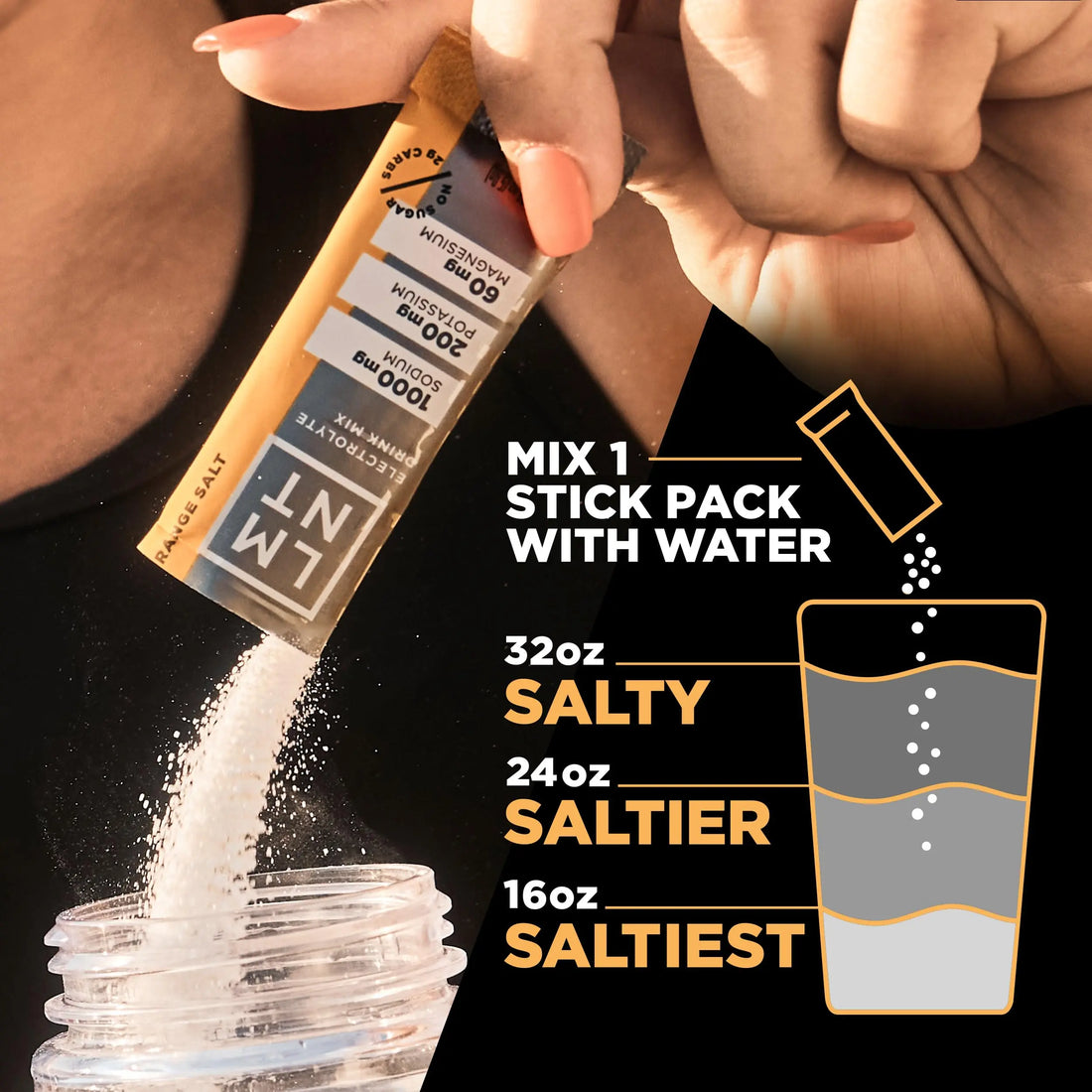 LMNT Zero Sugar Electrolytes - Orange Salt | Drink Mix | 30-Count Drink LMNT Au supplements