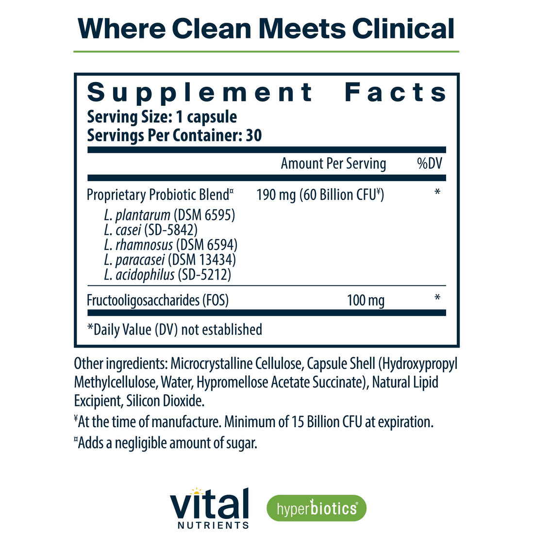 Hyperbiotics Vital Nutrients Prebiotic and Probiotic for Women and Men | 60 Billion CFU | Pre and Probiotics Supports Digestive Health, Constipation, Diarrhea, Hyperbiotics uk supplements