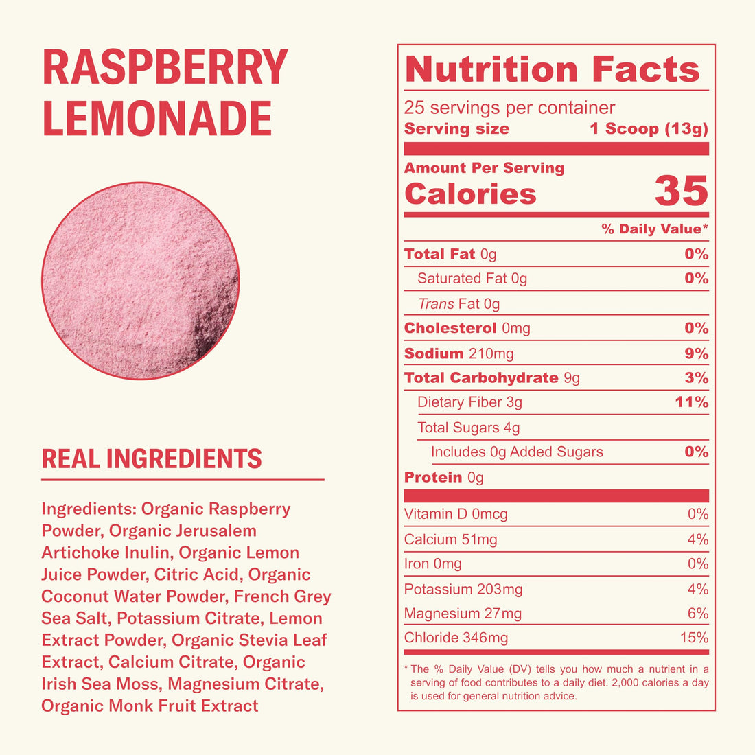 Ballerina Farm Farmer Hydrate, Daily Electrolytes Powder, Raspberry Lemonade, Hydration Drink Mix with Organic Coconut Water, Irish Sea Moss, Sea Salt, Prebiotic Fiber, No Added Sugar, 25 Servings Ballerina Farm uk supplements
