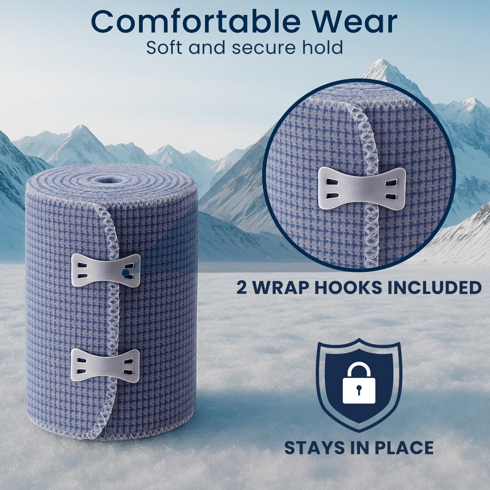 Dr Pat's Ice Tape - Cooling Bandage Wrap Athletic Tape - Compression Instant Cold Compress Wrap with Menthol - Elastic, Athletic for Sore Muscles, Pain Relief Now, Swelling, Recovery, Sports Dr. Pat's buy supplements Au