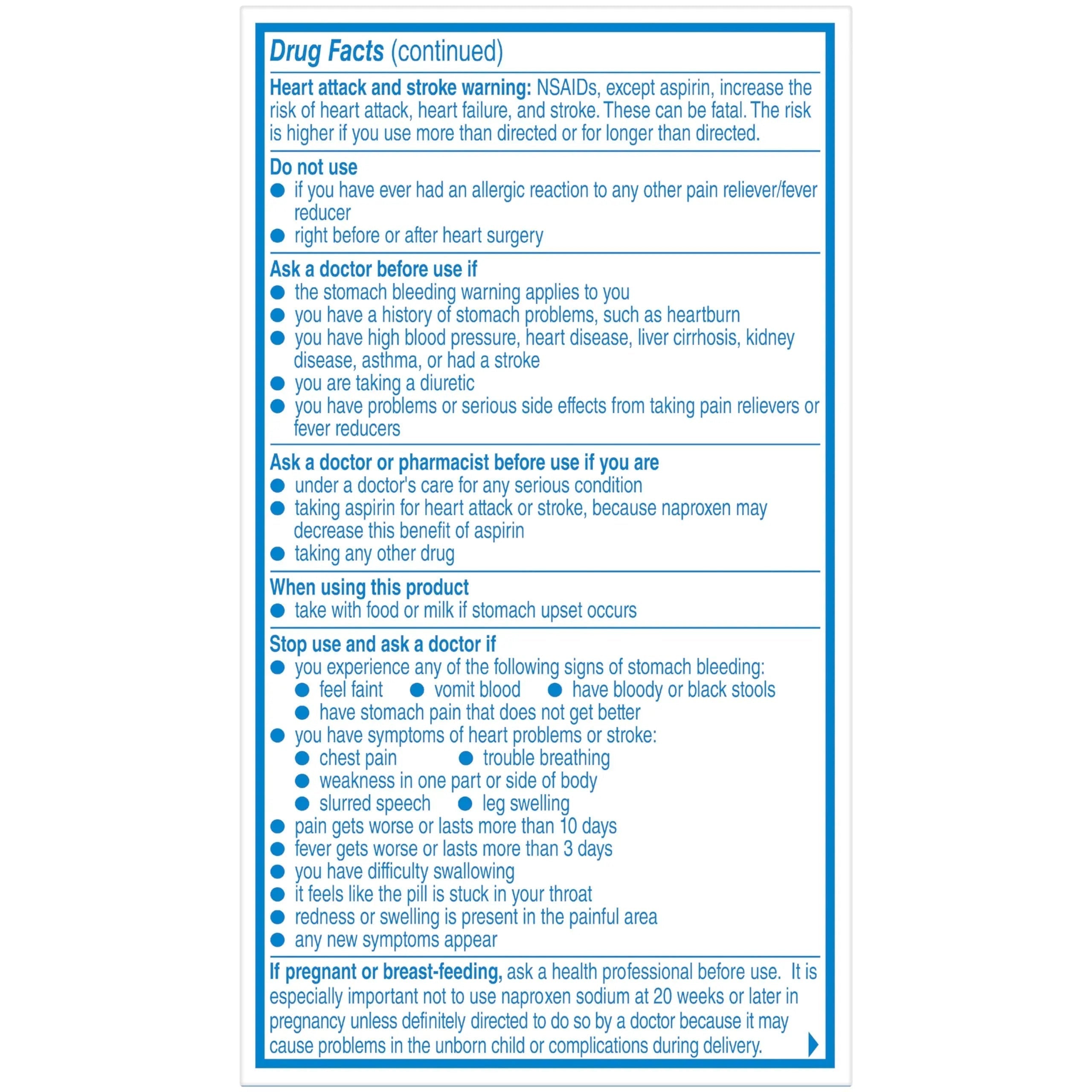 Aleve Pain Relief Naproxen Sodium Caplets ‐ 50 Count Aleve Au supplements