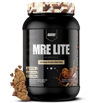 REDCON1 MRE Lite Whole Food Protein Powder, Oatmeal Chocolate Chip - Low Carb REDCON1 Au supplements