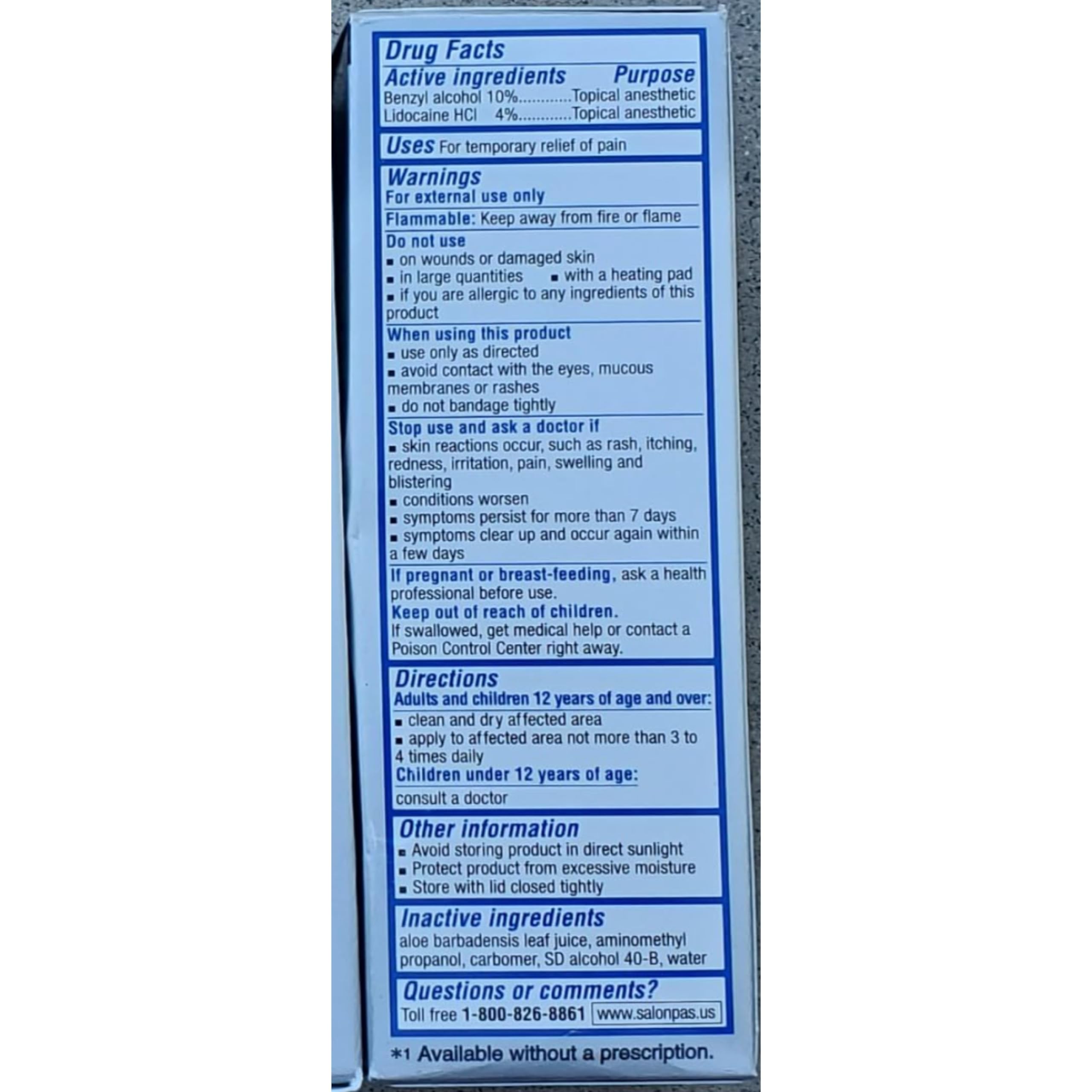 Salonpas LIDOCAINE Plus Liquid (Pack of 4) Salonpas Au supplements