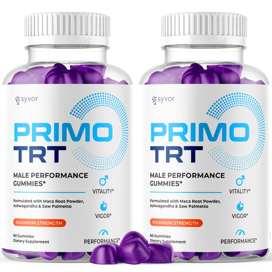 (2 Pack) Primo TRT Gummies for Men, Official Primo TRT Male Performance Gummys with Maximum Strength Ingredients, Advanced PrimoTRT Male Health Support Supplement with Premium Vitamins (120 Gummies) S.O LabsAu supplements