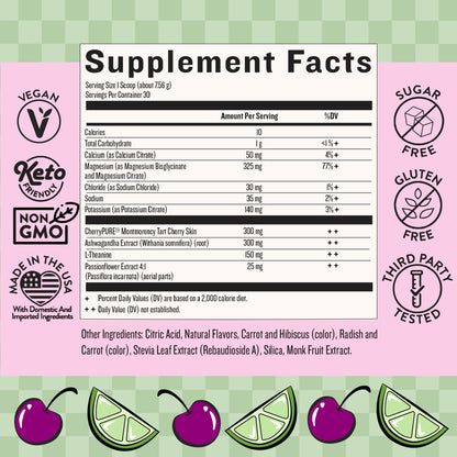 Legendairy Milk She’s Sleepy™ – Cherry Limeade – Nightly Sleep Aid, Sugar Free Drink Mix with Magnesium Glycinate & Ashwagandha Legendairy MilkUS supplements