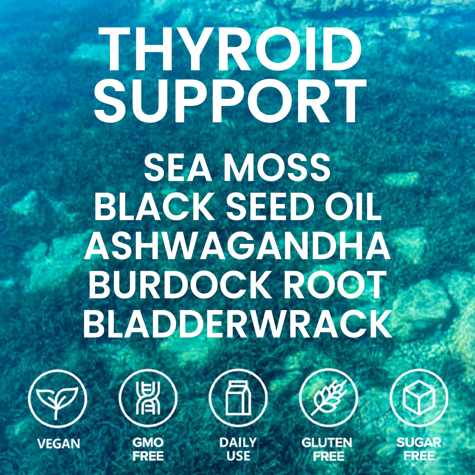 Velestoff Irish Seamoss Thyroid Hormone Regulator, Velestoff Thyroid Support Drops | Sea Moss, Black Seed Oil, Ashwagandha, Burdock Root, Bladderwrack, Hormone Balance & Support - 2 FL.OZ (1 Pcs) Velestoff Au supplements
