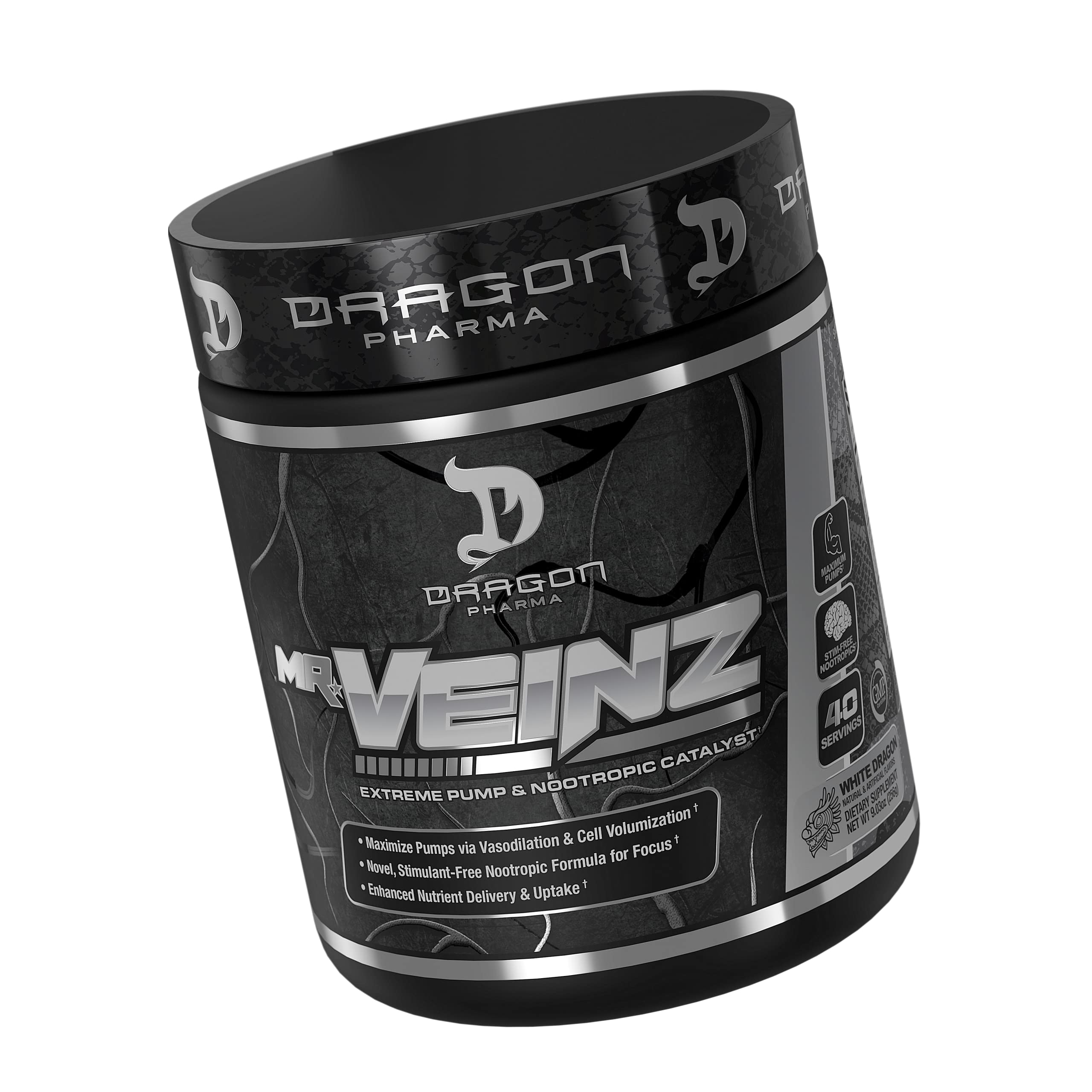 DRAGON PHARMA Mr. Veinz Stim Free Pre-Workout, Extreme Pump & Nootropic Catalyst DRAGON PHARMA Au supplements