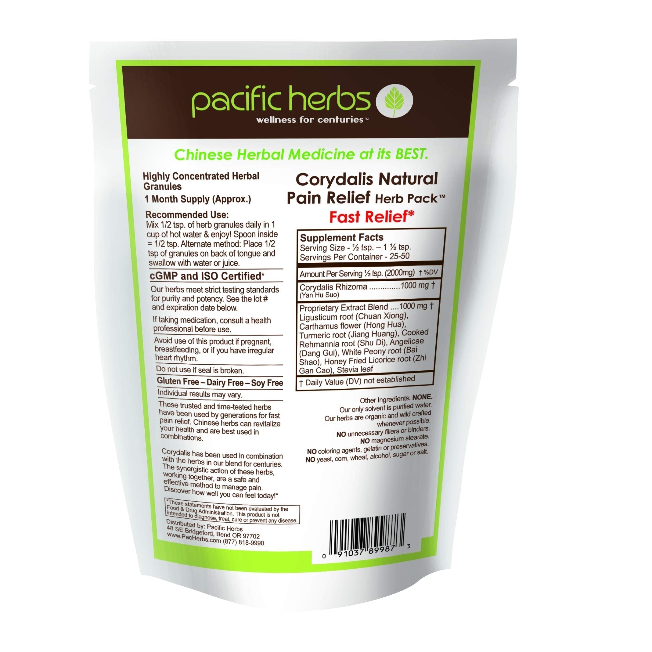 Pacific Herbs Corydalis Natural Pain Relief Herbs Pacific Herbs Au supplements