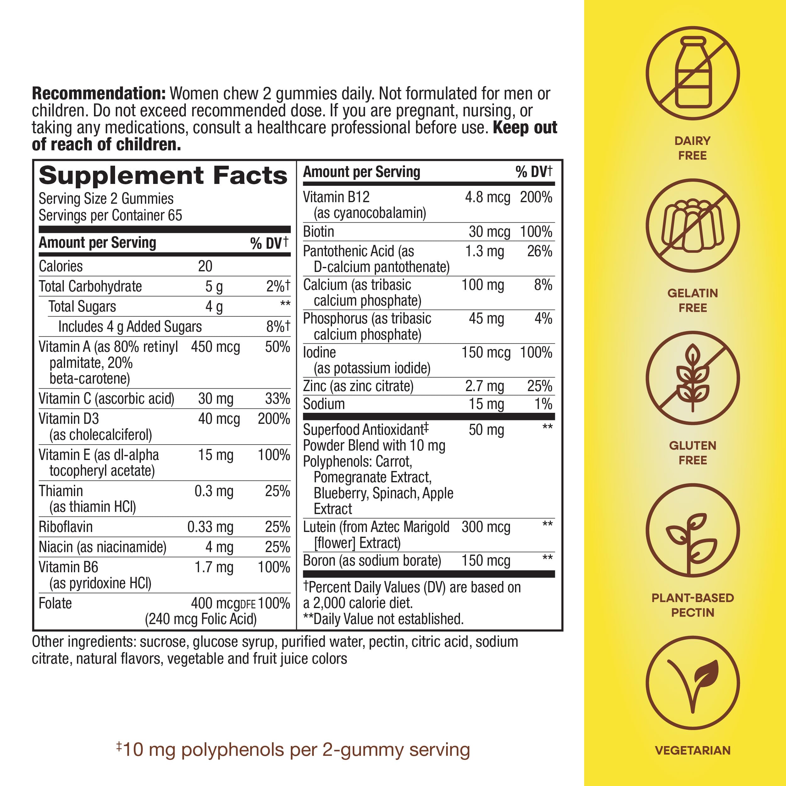 Nature's Way Alive! Women's 50+ Daily Gummy Multivitamins, Women's Supplements, Supports Healthy Heart, Brain & Bones Nature's Way Au supplements