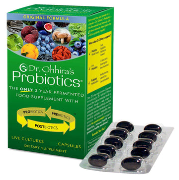 Essential Formulas Dr. Ohhira’s Probiotics Original Formula with 3 Year Fermented Prebiotics, 13 strains LAB Probiotics and Postbiotic Metabolites, 100 Capsules Essential Formulas Au supplements
