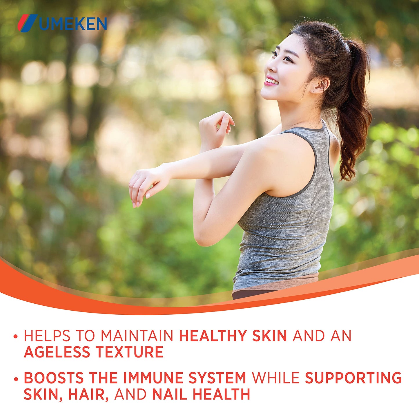 Umeken Elastin Beauty Powder Supplement with Collagen Peptides, Hyaluronic Acid, Vitamin C and Mangosteen Fruit, Women’s Health and Wellness, 1 Month Supply, 60 Packets Umeken buy supplements Au