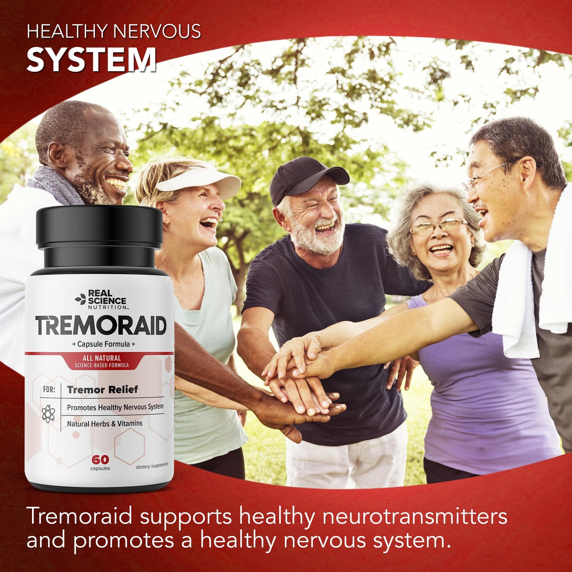 Tremoraid Essential Tremor Relief Supplements (60 Caps)* (3 Bottles) Tremoraid Au supplements