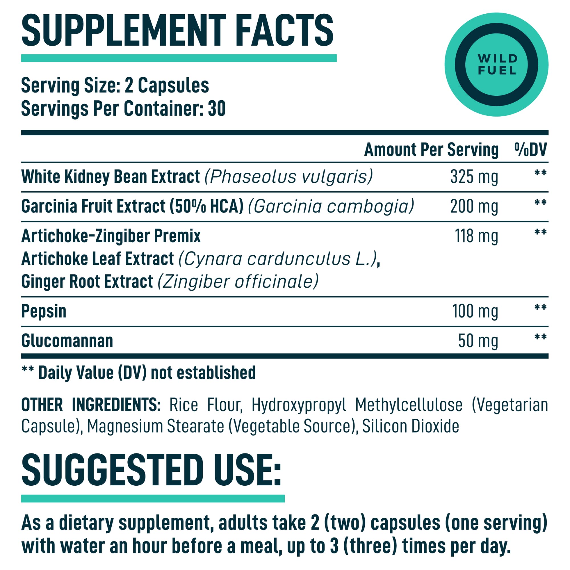 Appetite Suppressant for Weight Loss, Hunger Suppressant - Diet Pills That Work Fast WILD FUEL Au supplements
