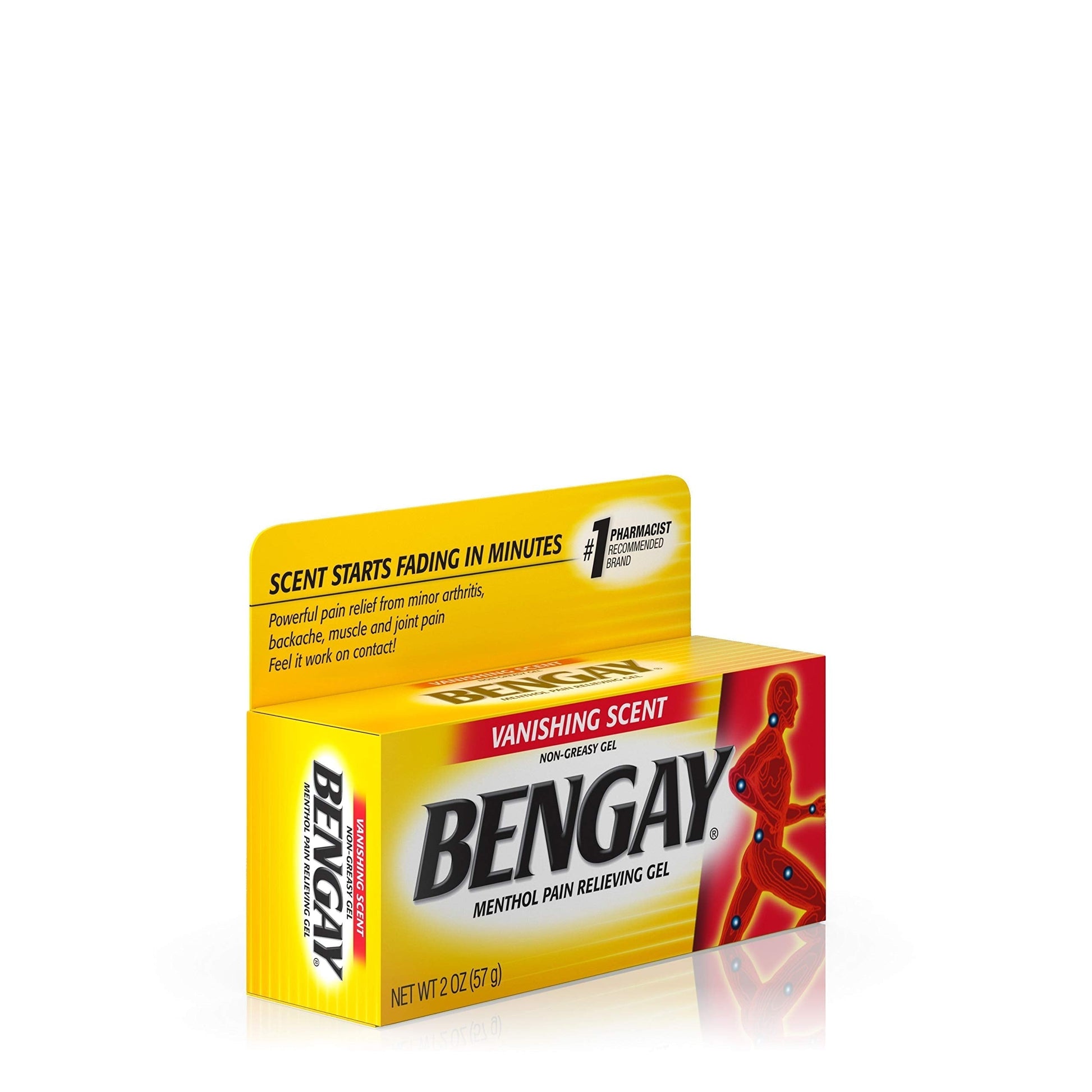 Vanishing Scent Bengay Relief Gel, Non-Greasy Topical Reliever with Cooling Menthol, 2 oz Bengay Au supplements