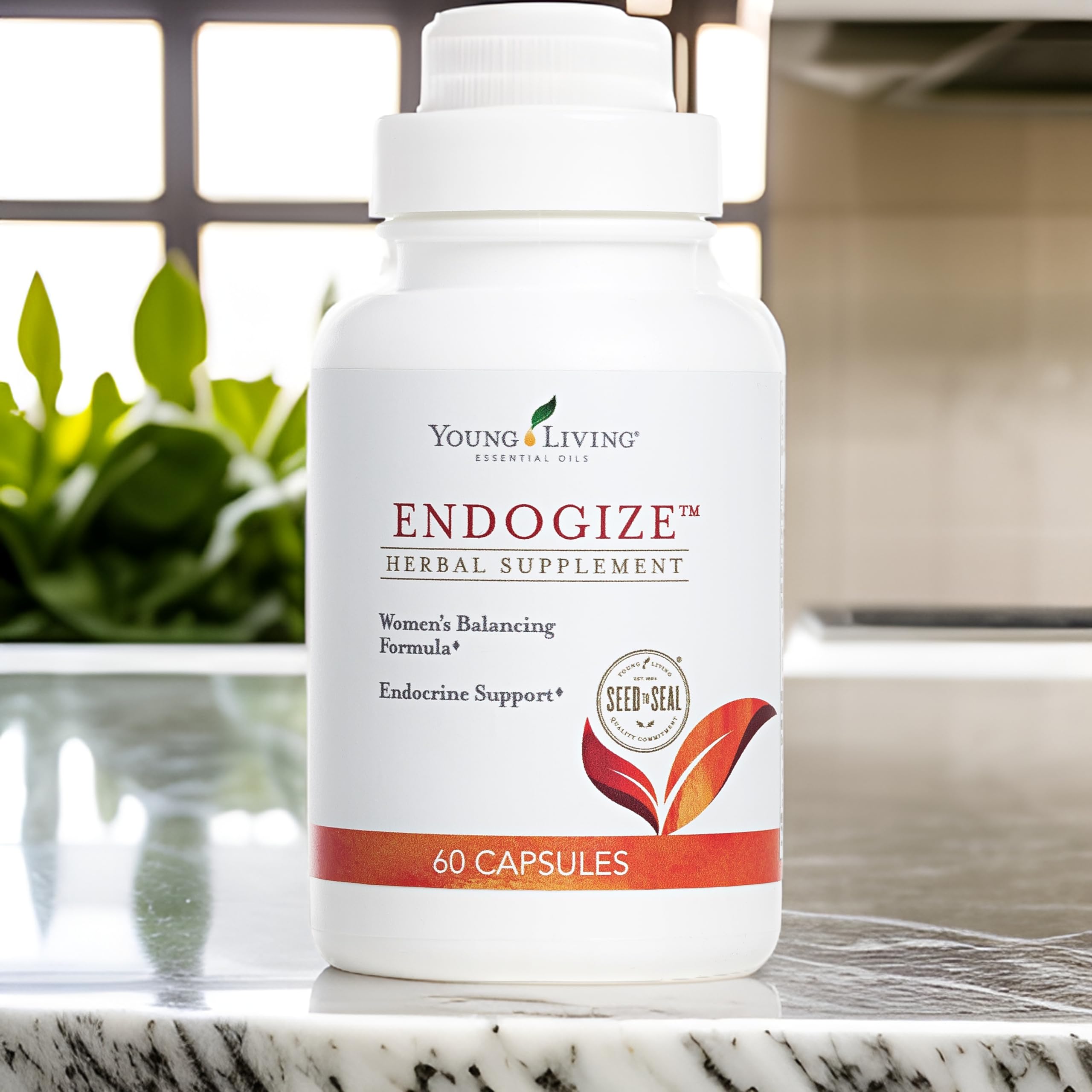 Young Living - EndoGize 60 Capsules | Hormonal Health & Endocrine System Support with Essential Oils | Daily Herbal Supplement for Women's Wellness & Balancing Formula Young Living Au supplements