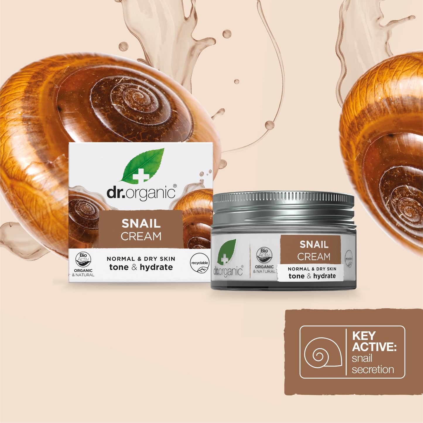 Dr. Organic Snail Gel Face Cream | Rejuvenates and Moisturizes, Improves Skin Tone and Hydration, Natural, Certified Organic, Paraben & SLS-Free, 50 mL / 1.7 fl oz Dr. Organic buy supplements Au