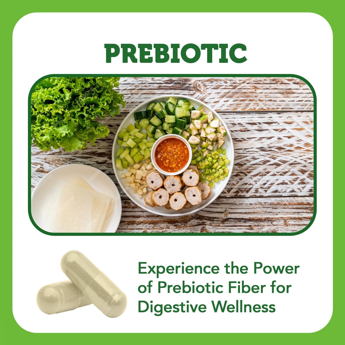 Vitamin Bounty Prebiotic Capsules - PreforPro® Prebiotics Supplement for Women & Men Digestive Health & Advanced Gut Health – No Fiber, No Bloating Vitamin BountyUS supplements