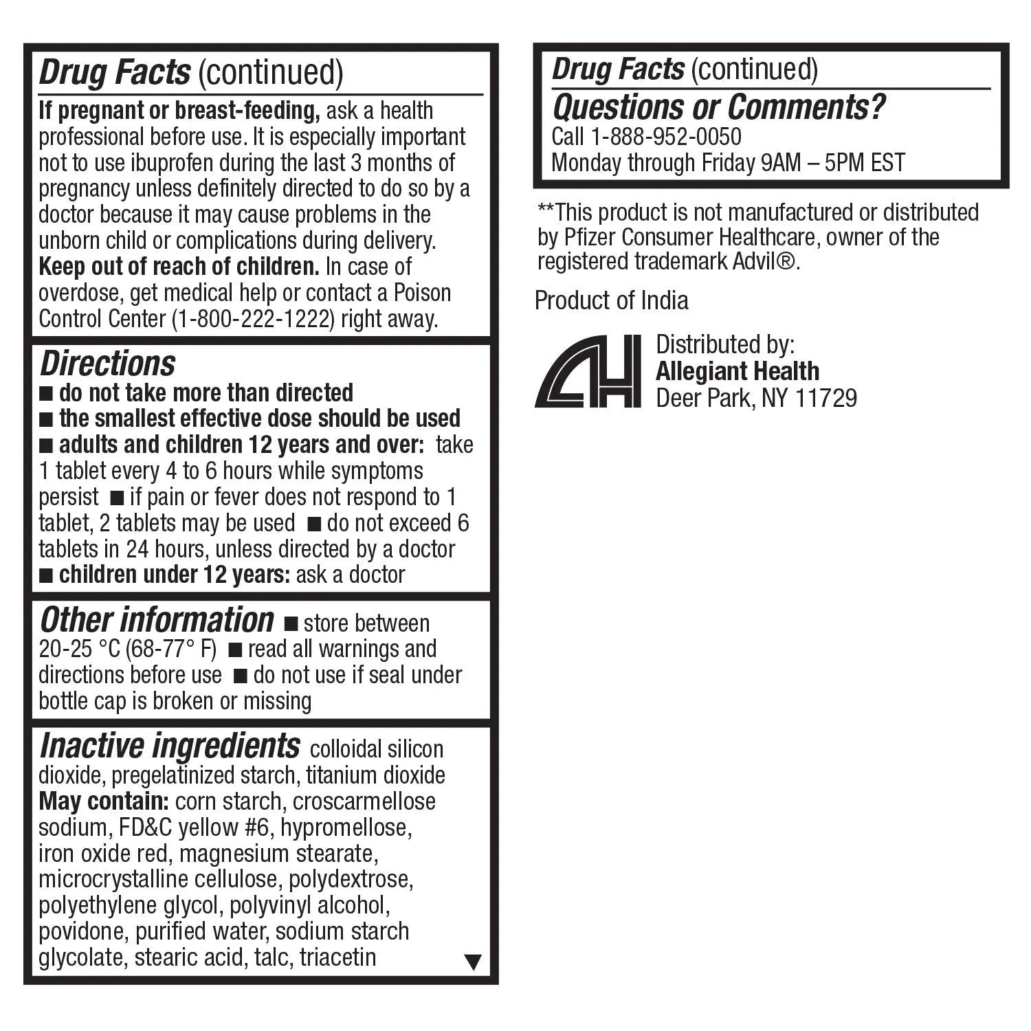 HealthA2Z® Ibuprofen Caplets 200mg | Pain Reliever & Fever Reducer | 24 Packs of 30 Tablets (720 Tablets Total) | Value Pack | NSAID HealthA2Z Au supplements