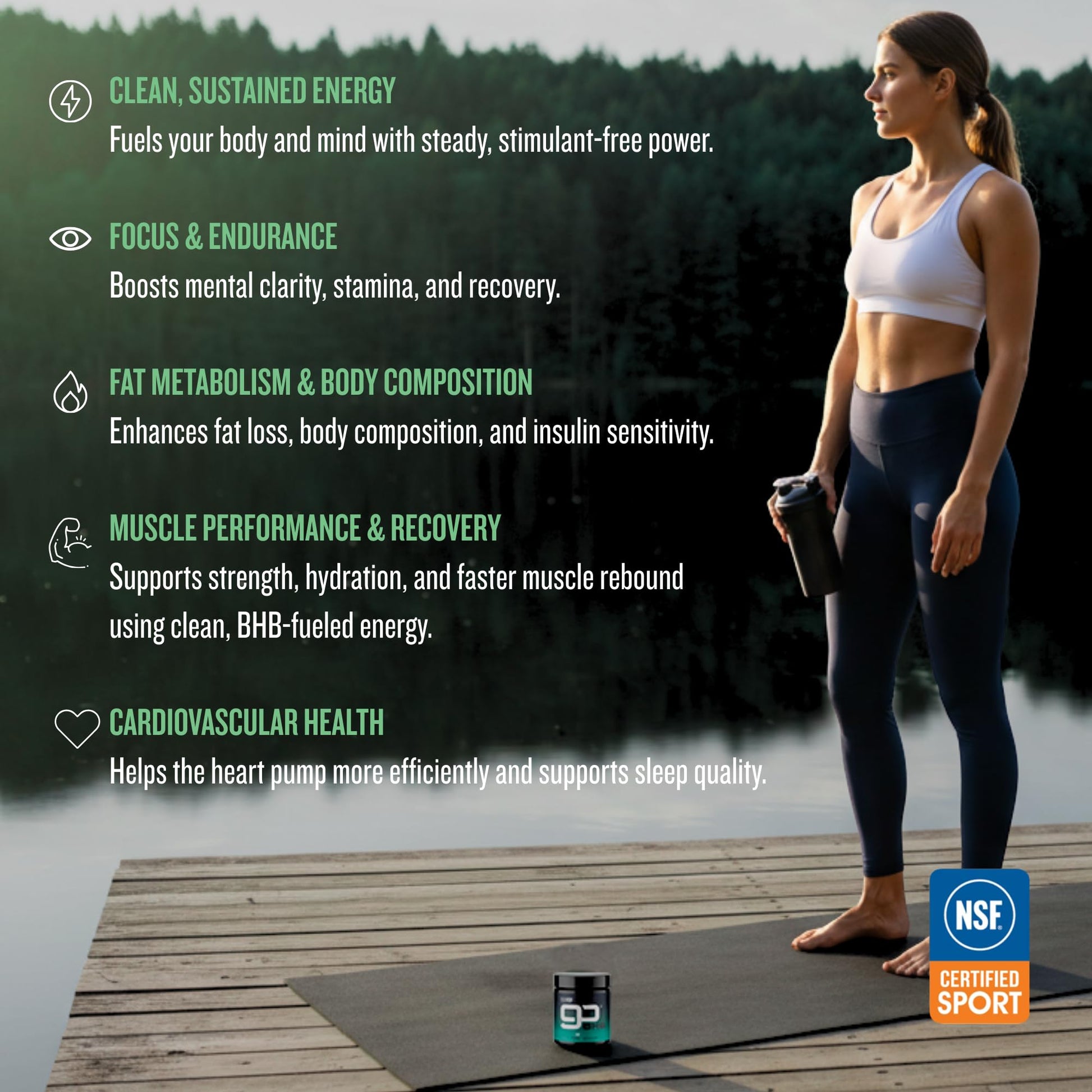 CleanForm Nutrition goBHB® Clean Energy Powder | NSF Sport Certified | Cellular Fuel with BHB Salts | Enhances Endurance, Mental Clarity, Hydration & Recovery | No Caffeine or Sugar | Neutral Flavor CleanForm Nutrition Au supplements