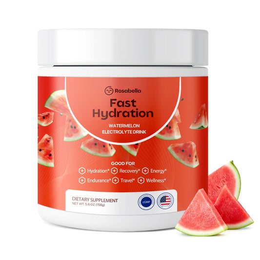 Rosabella Electrolyte Drink Powder – Watermelon – Sugar-Free Hydration Drink Mix – Electrolytes Powder with Sodium, Potassium, Magnesium, Calcium RosabellaUS supplements