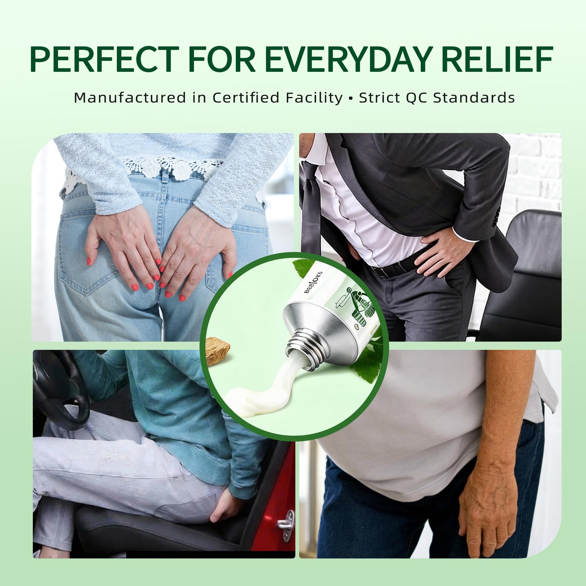 Reejoys Hemorrhoid Cream: Advanced Herbal Hemorrhoids Treatment Cream for Itching and Burning, Shrink & Soothe Hemorrhoids - 1.8 Oz Reejoys Au supplements