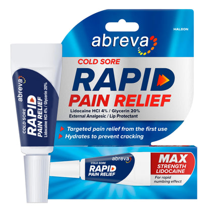 Abreva Cold Sore Treatment Rapid Pain Relief Cream - 1 Tube, 3 Grams Abreva buy supplements Au