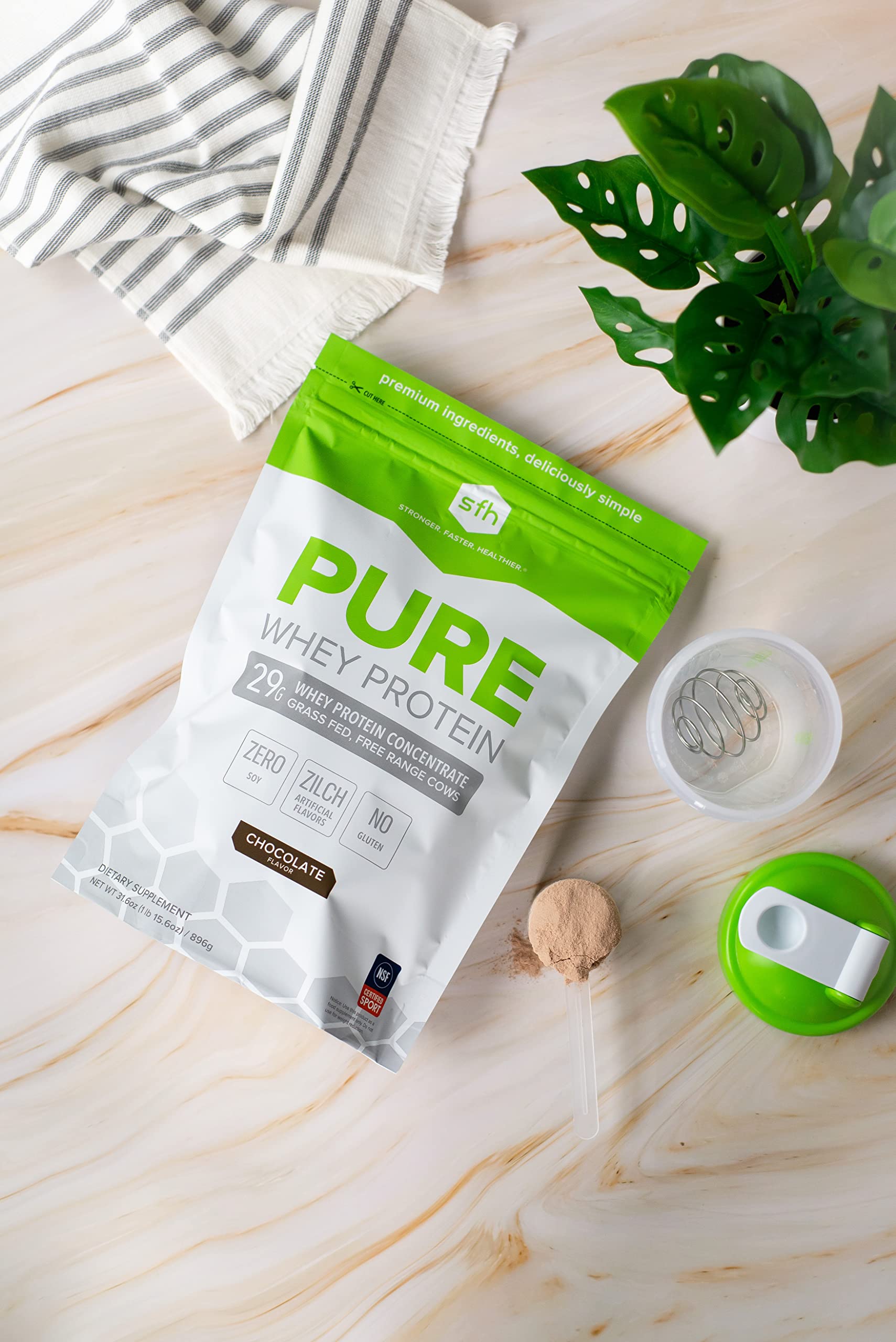 SFH Pure Whey Protein Powder (Chocolate) Best Tasting 100% Grass Fed Whey SFH Au supplements