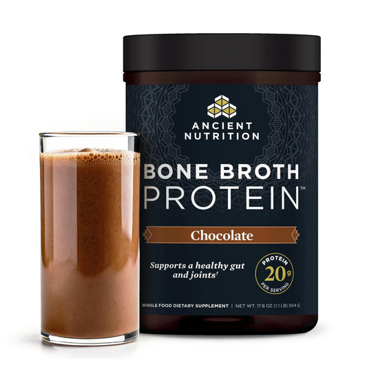 Ancient Nutrition Protein Powder Made from Real Bone Broth, Chocolate, 20g Protein Per Serving, 20 Serving Tub, Gluten Free Hydrolyzed Collagen Ancient NutritionAU supplements