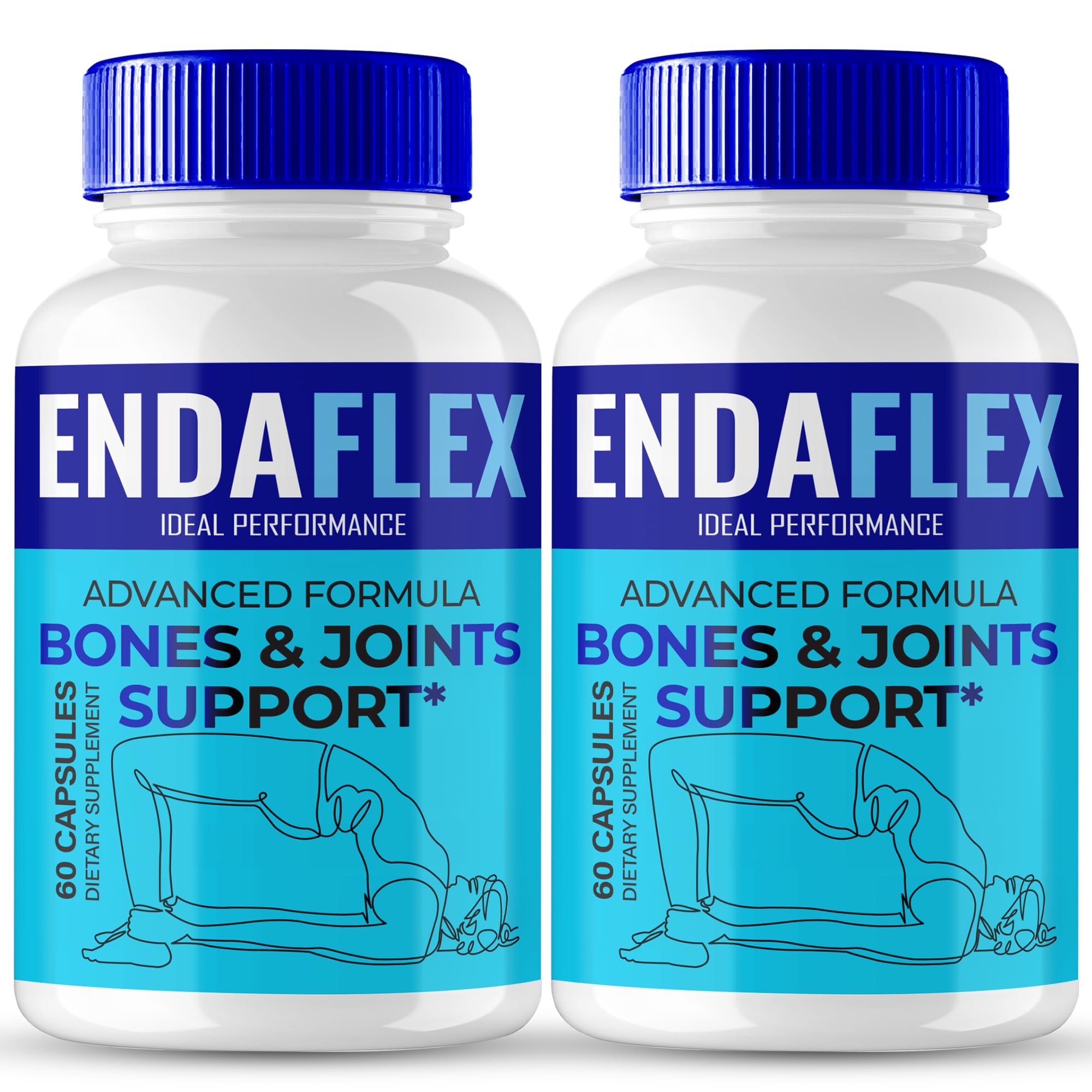 Endaflex Capsules, Advanced Joint Support Supplement Pills for Mobility and Comfort - Maximum Strength, Official Enda Flex Joint Support All Natural Formula, Premium Enda-Flex Reviews (2 Pack) IDEAL PERFORMANCE Au supplements