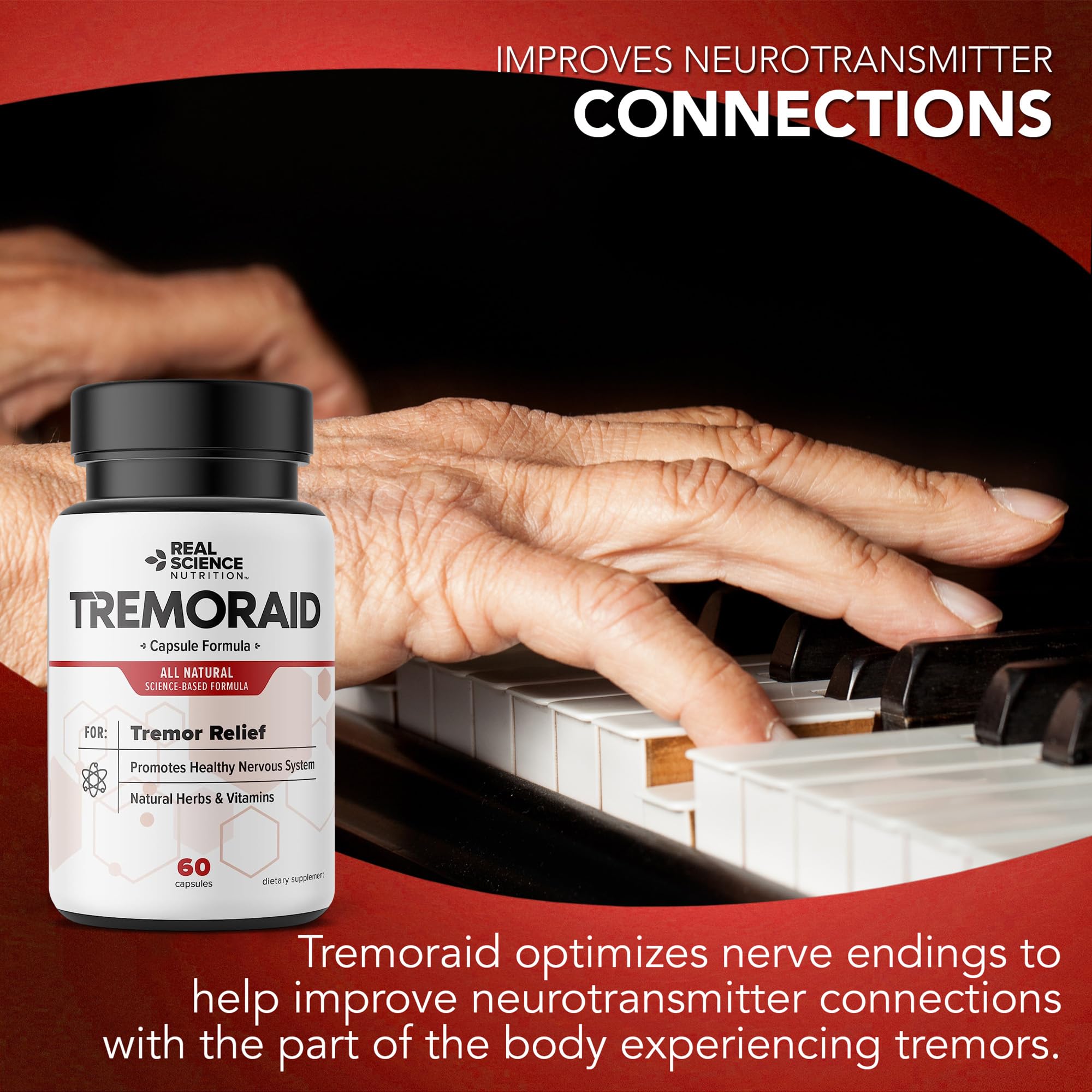 Tremoraid Essential Tremor Relief Supplements (60 Caps)* (3 Bottles) Tremoraid Au supplements