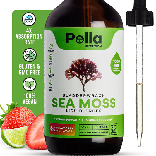 Pella Nutrition Organic Sea Moss Liquid Extract - 1000mg Irish Sea Moss, 4X Stronger Than Pella NutritionAU supplements