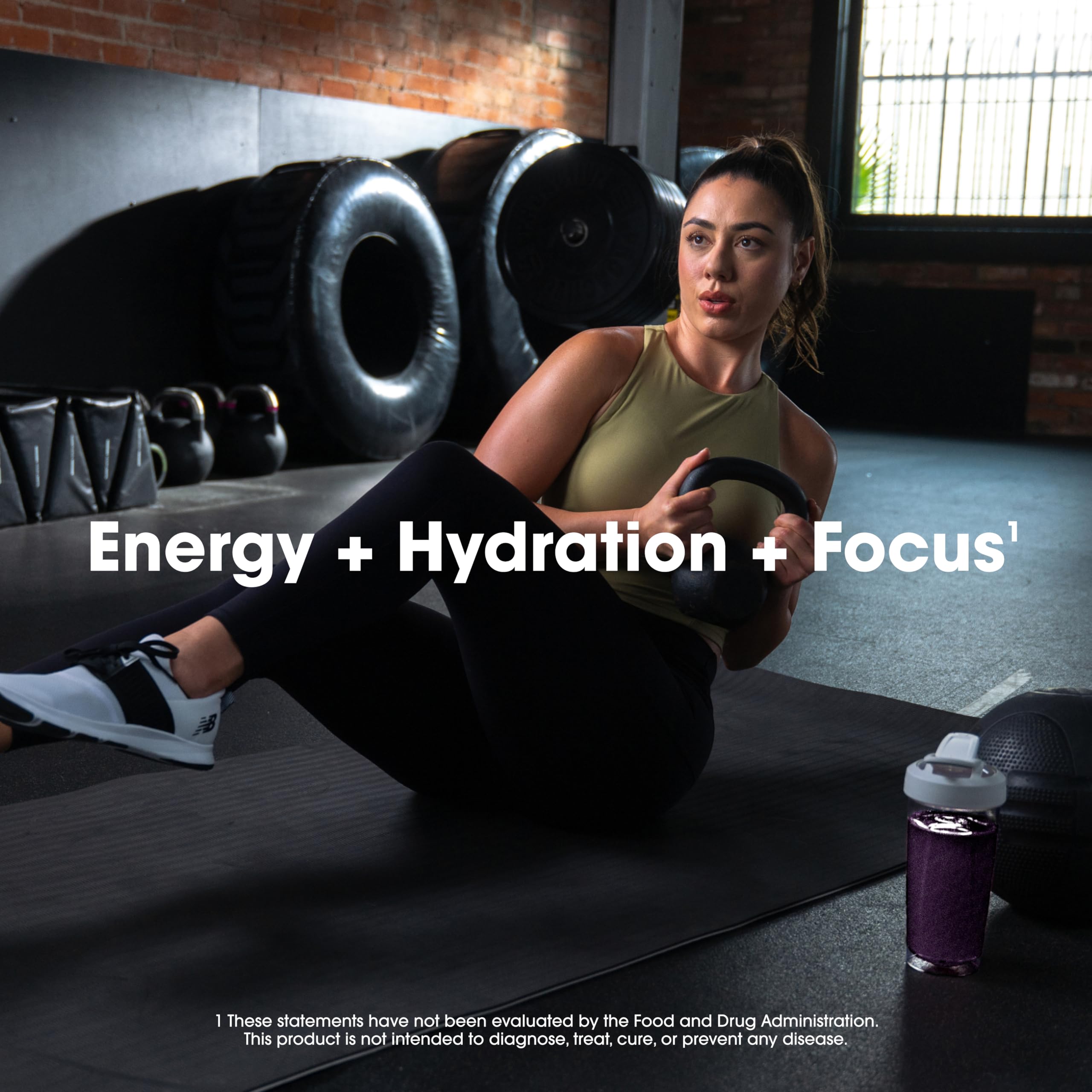 Optimum Nutrition Amino Energy Powder Plus Focus, with BCAA, Electrolytes, and Caffeine, Grape, 30 Servings (Packaging May Vary)