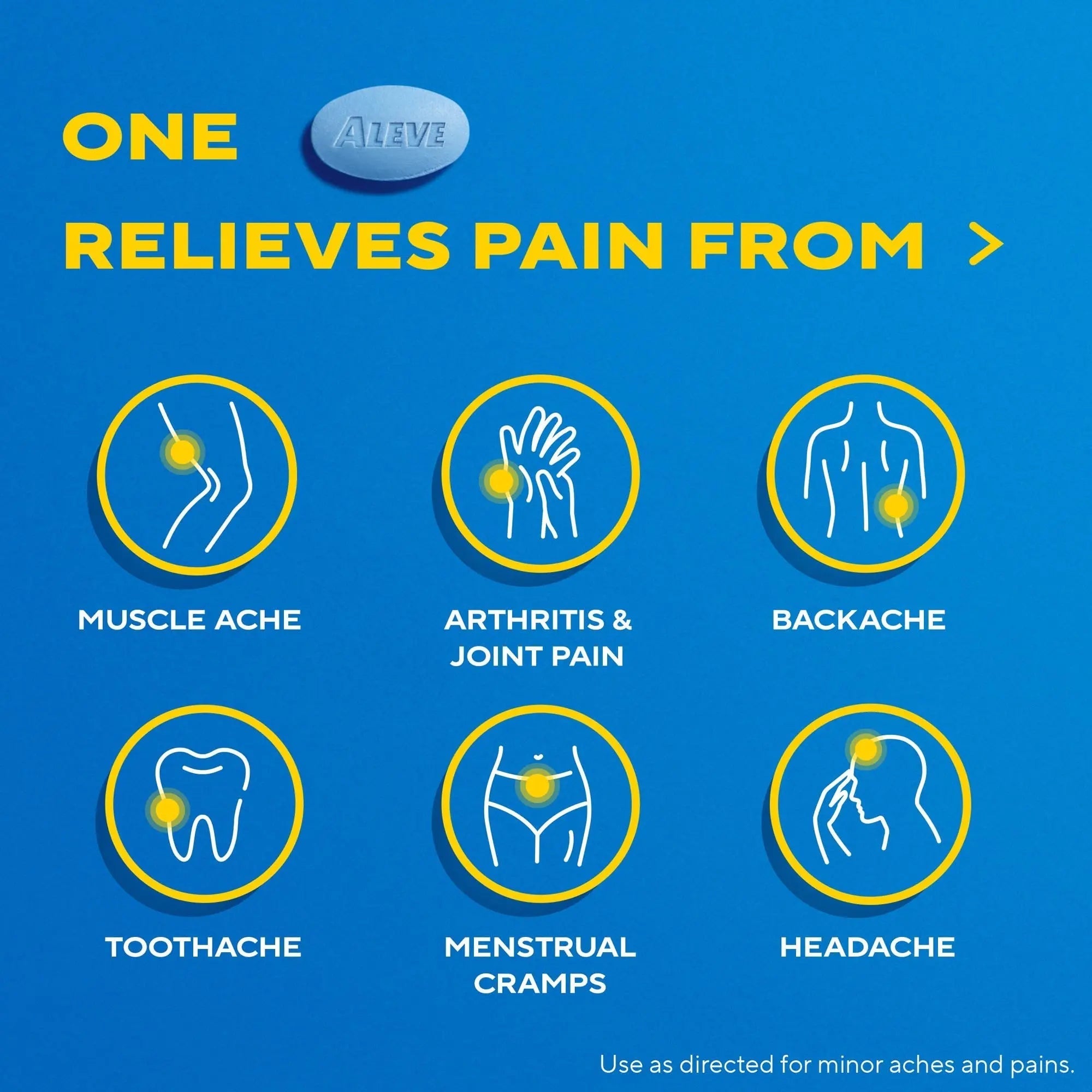 Aleve Pain Relief Naproxen Sodium Caplets ‐ 50 Count Aleve Au supplements