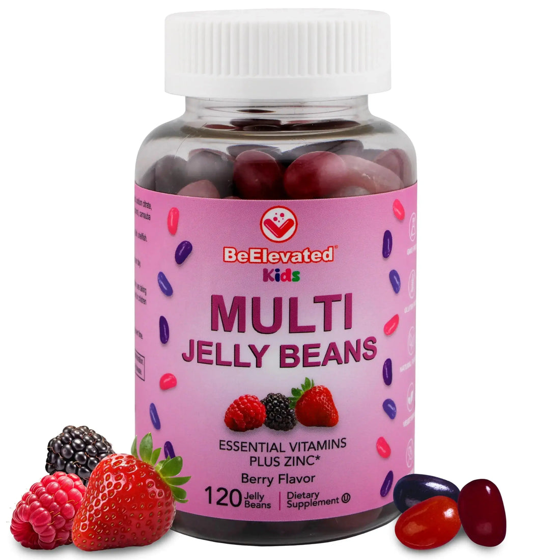 BeElevated Kids Multivitamin Gummies – Tasty Berry-Flavored Zinc Gummies for Children & Adults – Vegetarian, Gluten-Free BeElevated AU supplements