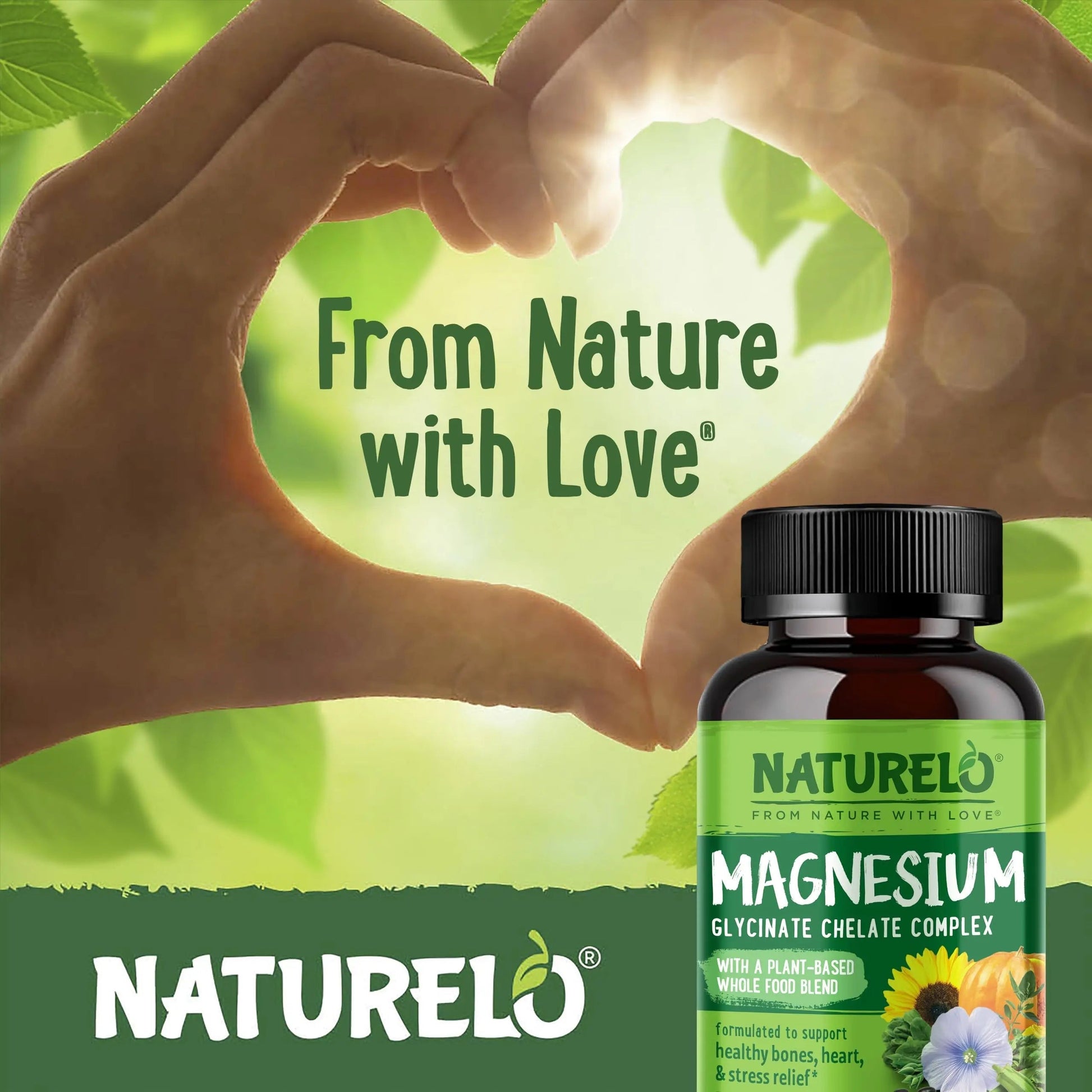 NATURELO One Daily Multivitamin for Men with Vitamins, Minerals & Organic Whole Foods - 60 Capsules and Magnesium Glycinate Chelate Complex NATURELO Au supplements
