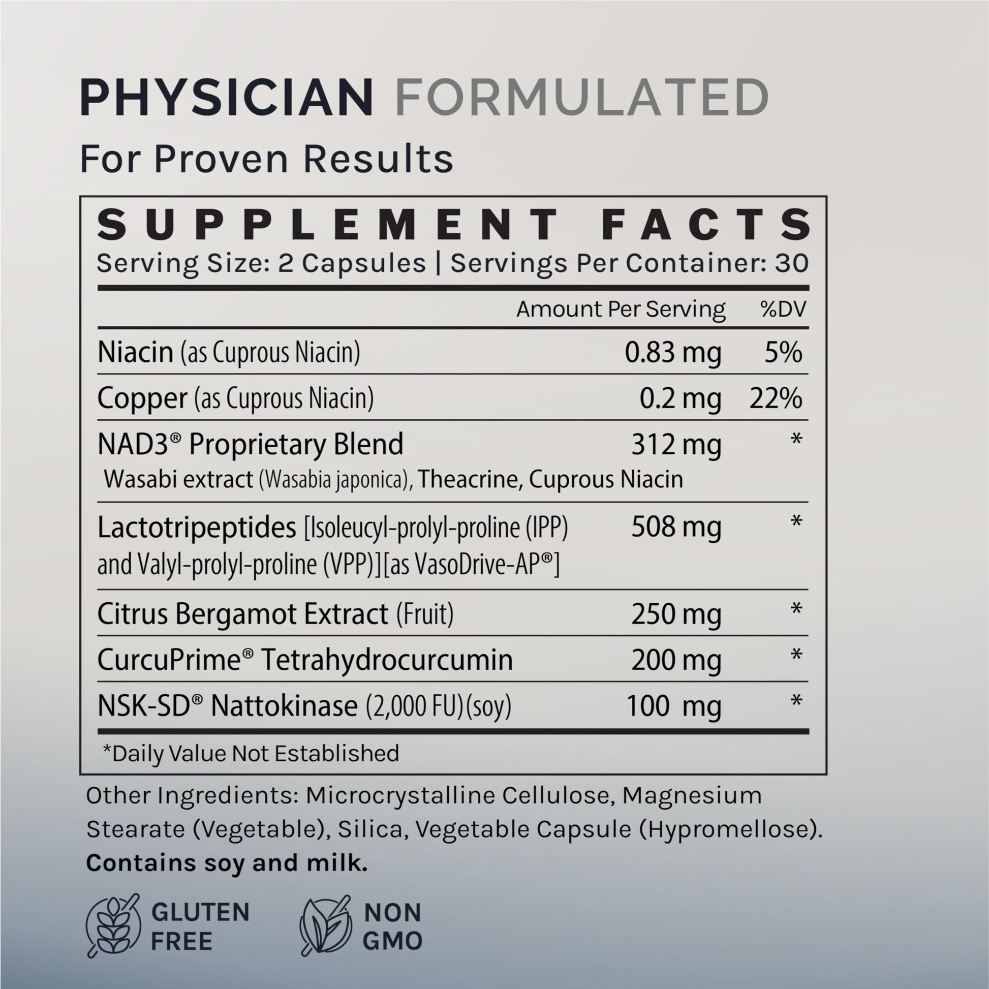 InfiniWell InfinWell Cardio Prime+ Heart Health Supplements - Antioxidants & Innovative Peptides for Cardiometabolic Health - NAD3 & Nattokinase for A Healthy Heart & Metabolic Balance (60 Capsules) InfiniWell Au supplements