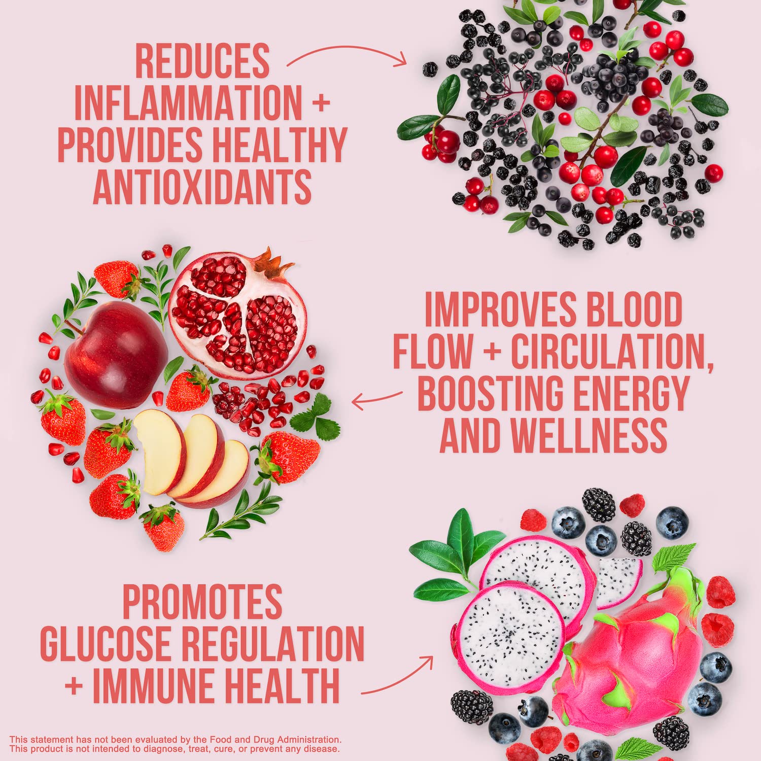 NAKED Reds Superfood Powder - Healthy, Energizing Polyphenol Fruit Powder Mix, No Fillers, No Additives, Vegan, Non-GMO, Gluten Free - 28 Servings NAKED Au supplements