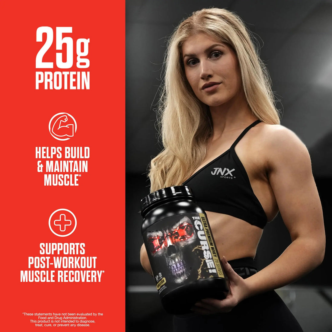 JNX SPORTS The Curse! Ultra Premium Whey Protein Powder Vanilla Bean 2lb | 25g Protein JNX SPORTS uk supplements