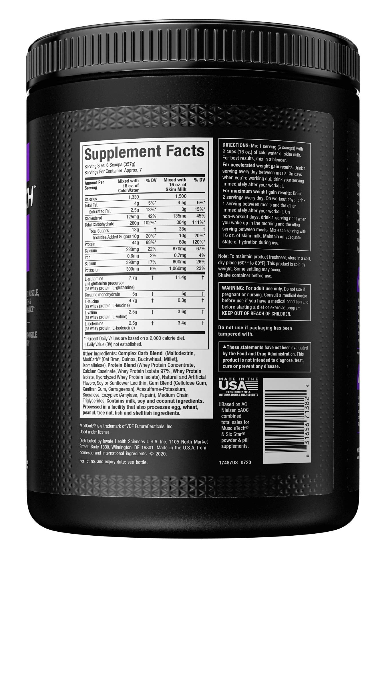 Mass Gainer MuscleTech 100% Mass Gainer Protein Powder Protein Powder for Muscle MuscleTech Au supplements