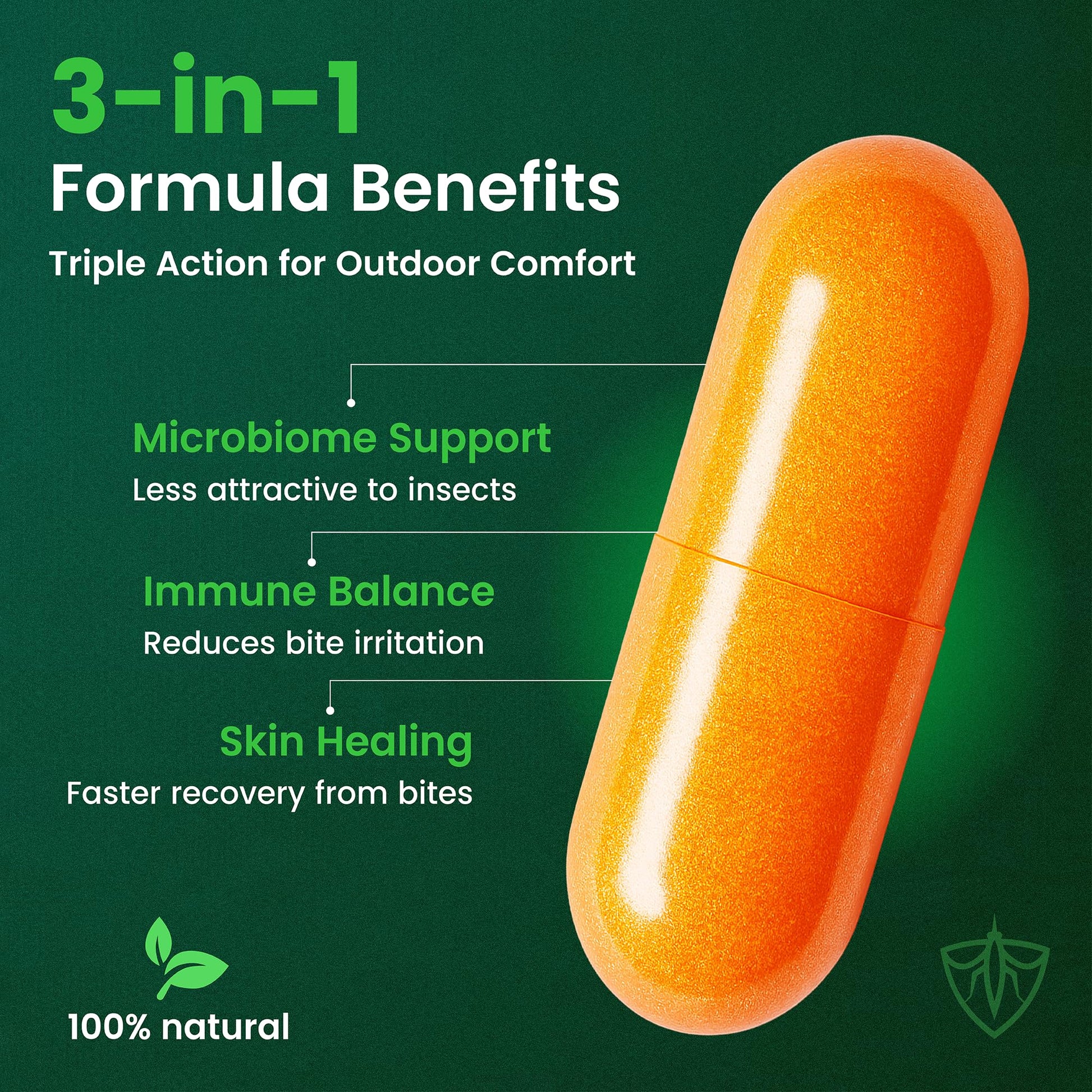 All-Natural Daily Supplement for “Bite Magnets” – 24/7 Plant-Based Alternative to Mosquito Repellents, Insect Sprays & Bug Sprays – Supports Skin, Wellness & Outdoor Comfort BITESHIELD Au supplements