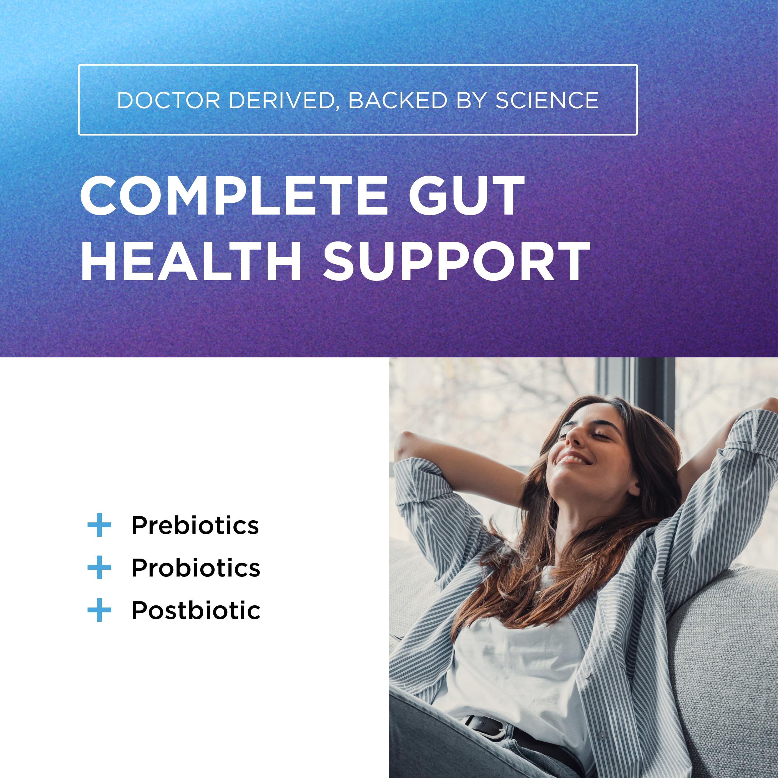 DR. EMIL NUTRITION Total Gut Health Complex - Prebiotic, Probiotic & Postbiotic Supplement - Supports Digestive Health, Bloating & Gut Balance - Non-GMO & Soy-Free - 60 Capsules DR. EMIL NUTRITION Au supplements