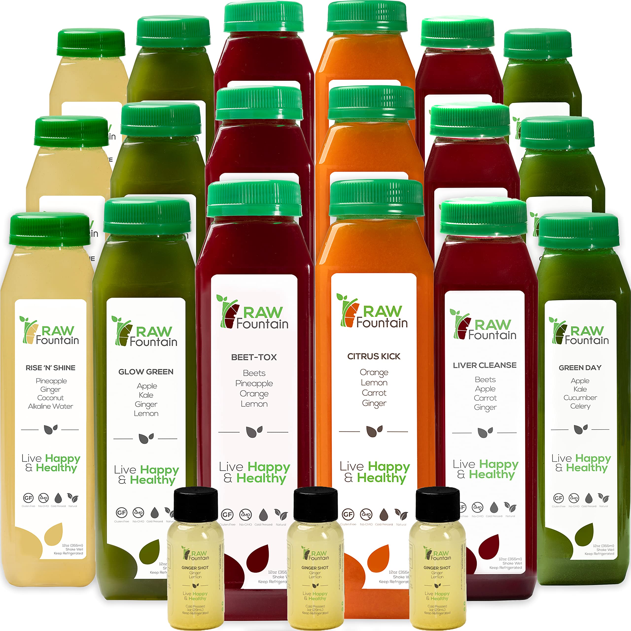 3 Day Juice Cleanse by Raw Fountain, All Natural Raw Detox Cleanse, Liquid Juice Diet Raw Fountain Au supplements