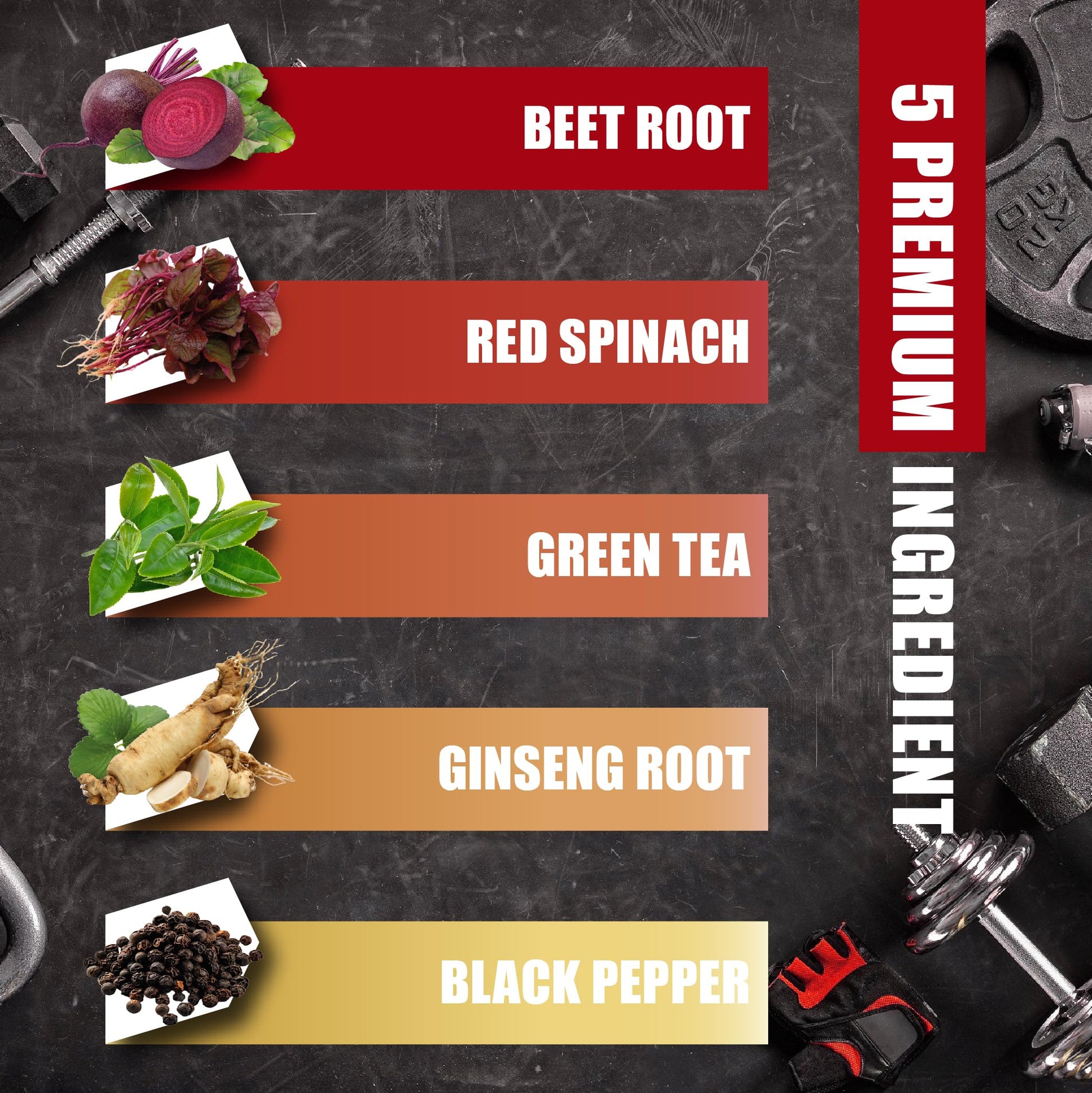 Beet Root Capsules - Green Tea, Red Spinach, Ginseng, Black Pepper - 90 Count - Supports Digestive, Immune System, Energy Levels - 3 Month Supply BMVINVOL Au supplements