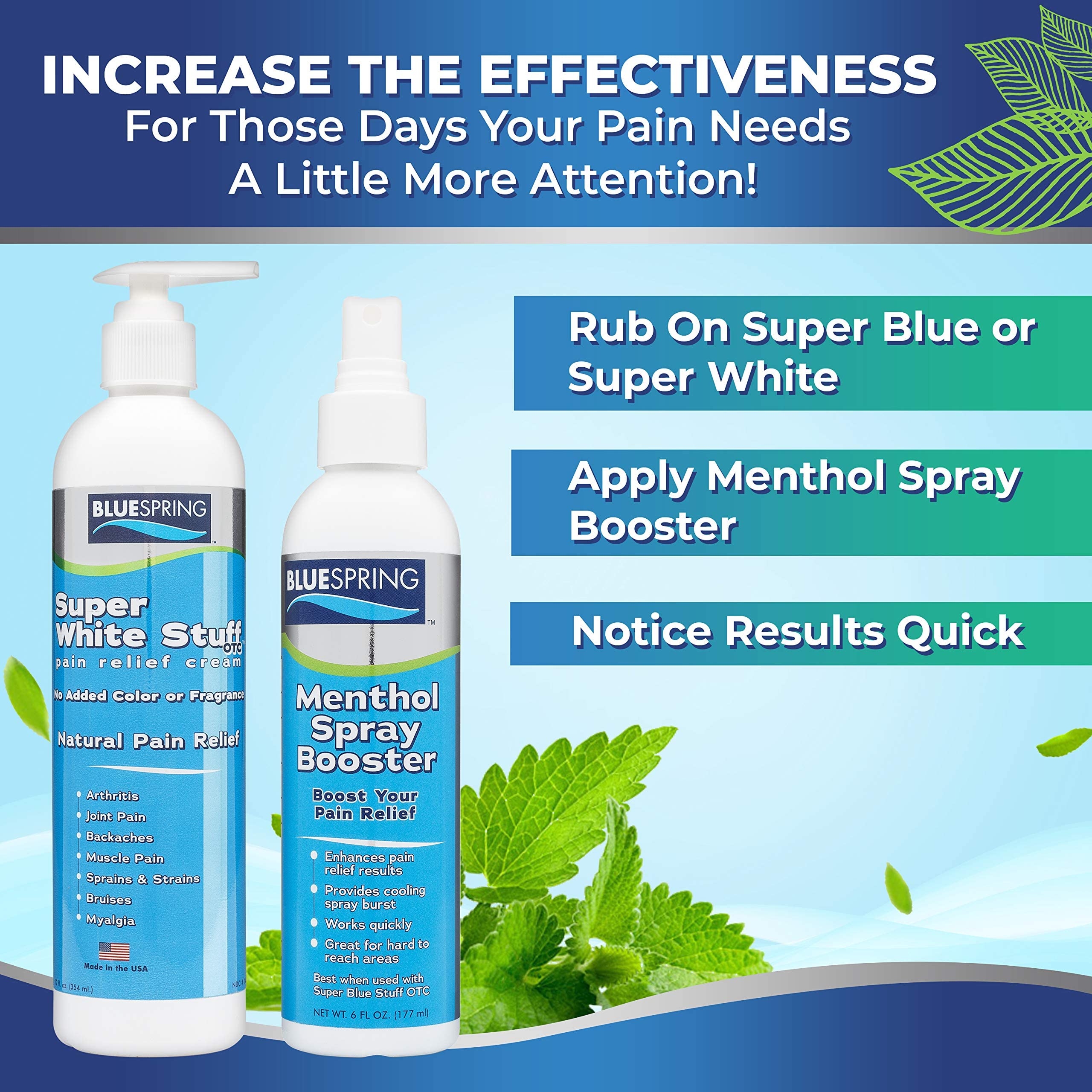 Emu Therapy Super White Stuff OTC 12-oz. Pump Bottle - Natural, Made in USA, Paraben-Free, Works in As Little As 5 Minutes for Joint/Muscle Pain, Backaches, Sprains/Strains, Bruises & More Emu Therapy Au supplements