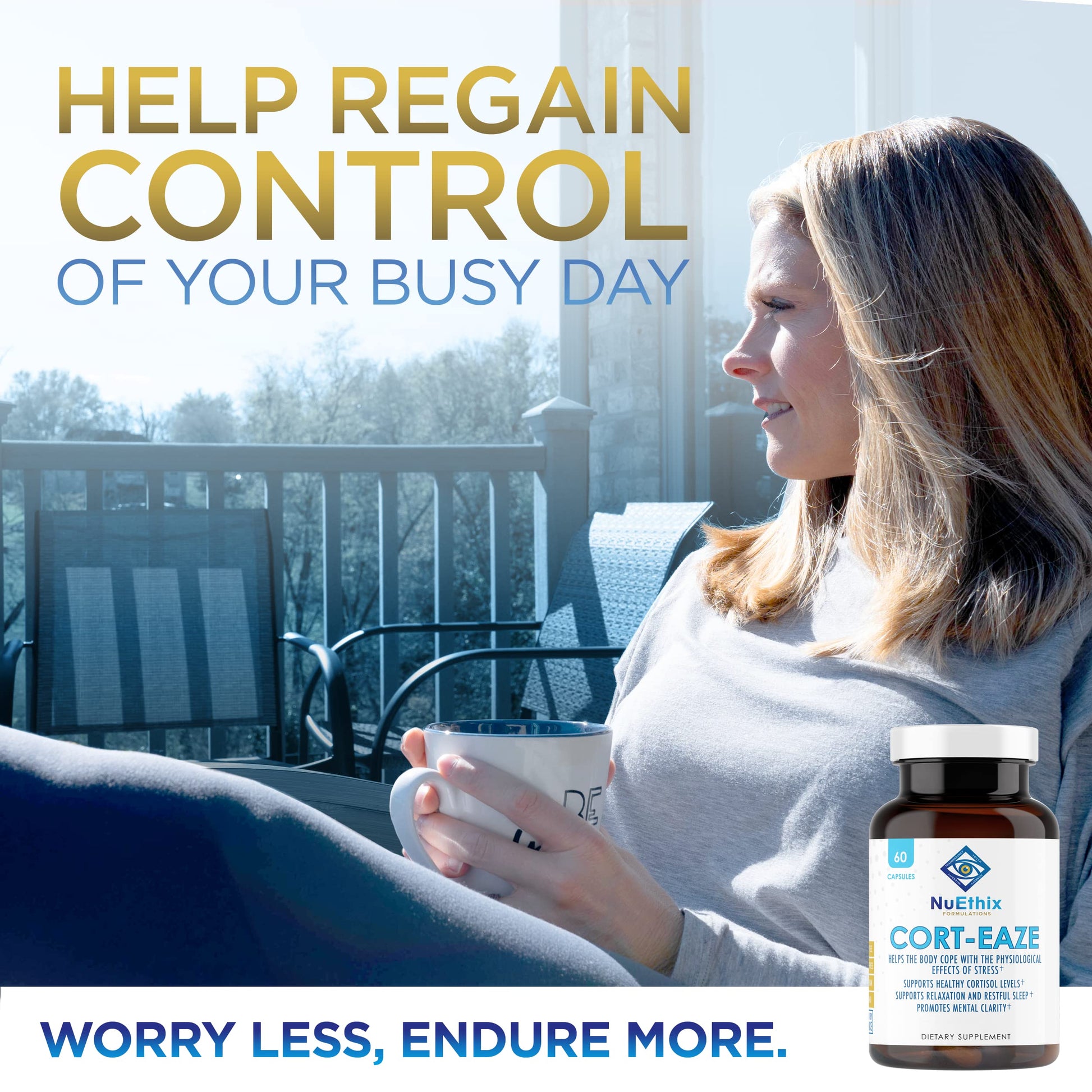 NuEthix Formulations Relaxation Supplement Bundle: Cort-Eaze Cortisol-Control Supplement, 60 Capsules, 30 Servings and Relax Liposomal, 2 Fluid Ounces, 30 Servings NuEthix Formulations Au supplements