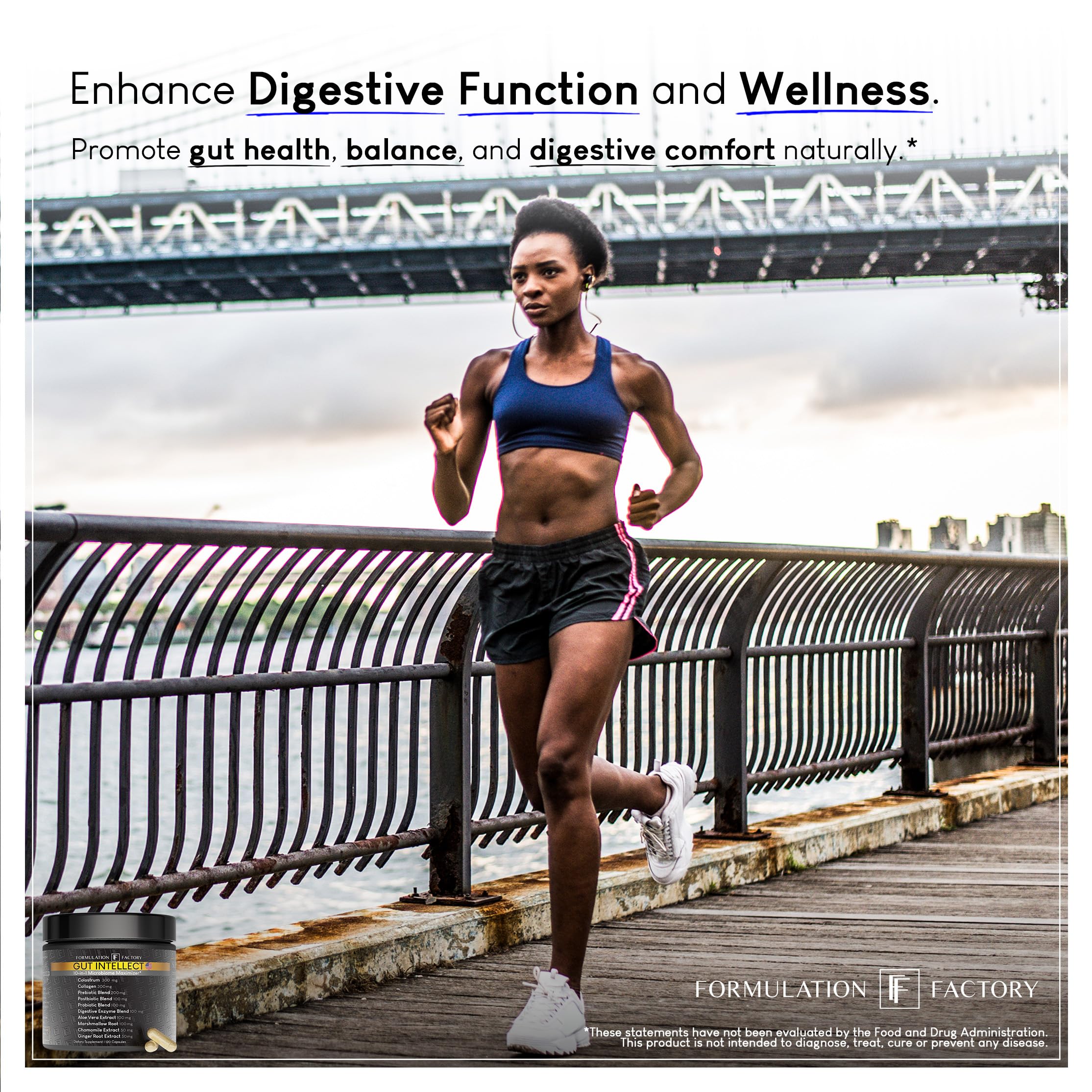 Formulation Factory Probiotics for Women & Men - Gut Intellect 10-in-1 Digestive Enzymes with Prebiotics and Postbiotics - Total Gut Health Supplement - 120 Capsules, 2 Month Supply Formulation Factory Au supplements
